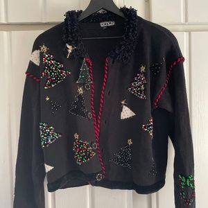 Vintage Berek 2 Christmas Cardigan